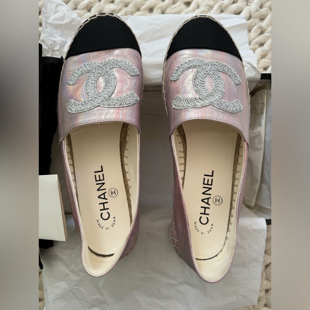 Chanel Cruise 2023 Pink Espadrilles